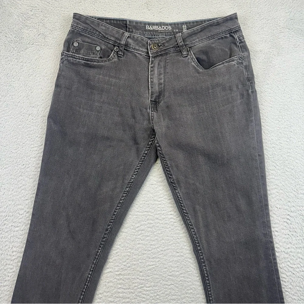 Barbados Jeans Mens 32x30 Gray Slim Fit Straight‎ Leg Stretch Casual Pockets